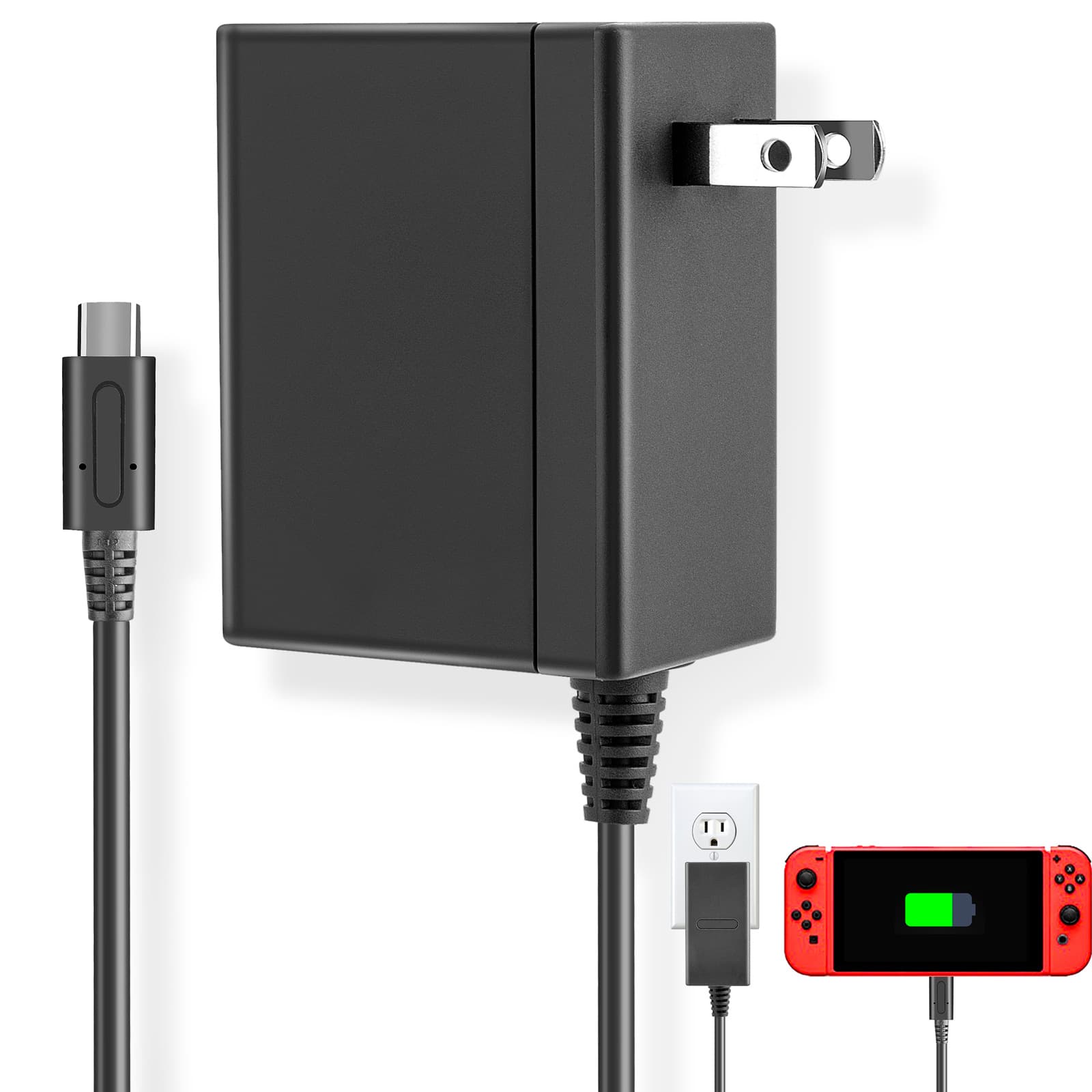 US Version ETL Certified Source Supply Game Console Switch Power Adapter, Nintendo Handheld Charger