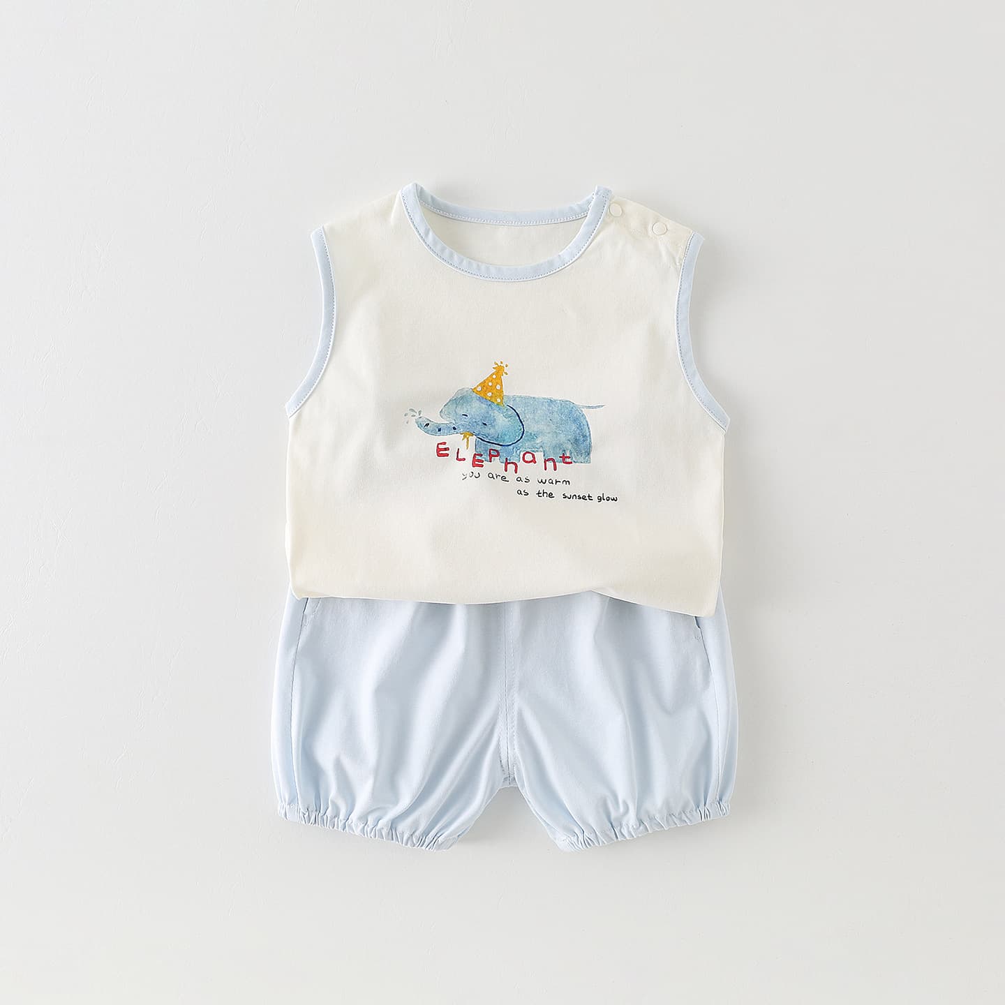 2026 New Summer Infant Boy Sleeveless Vest and Shorts Set Baby Boy Separates Outdoor Clothing