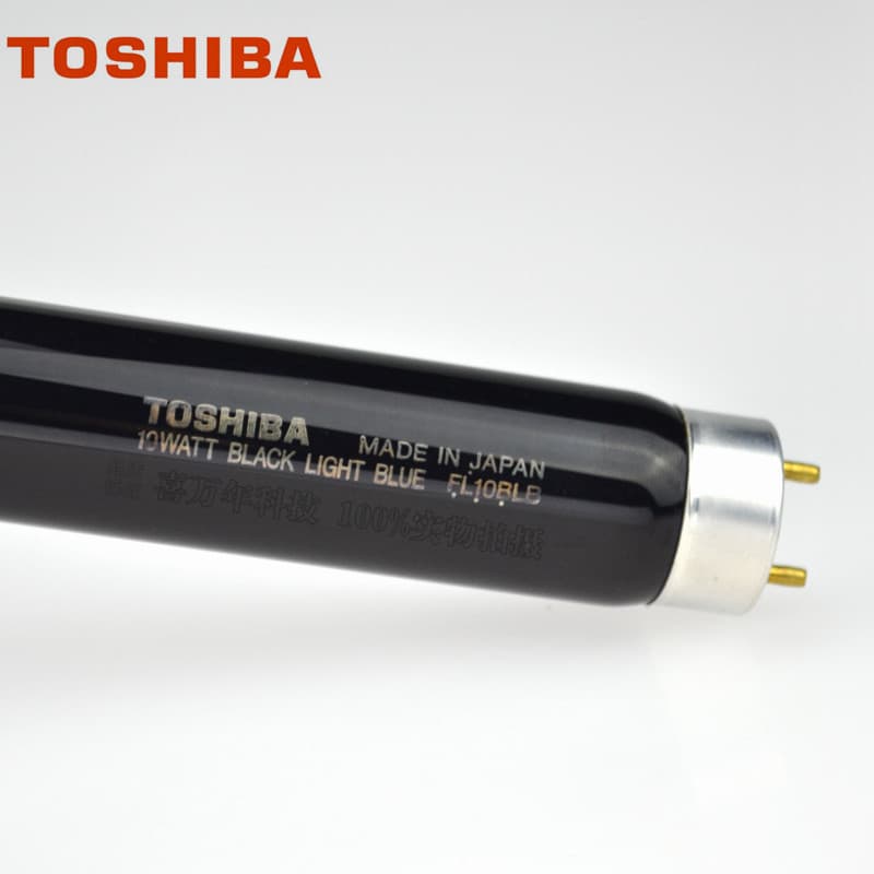 Toshiba UV ultraviolet black tube FL10BLB fluorescent powder inspection lamp 10W BLB professional flaw detection lamp for oil stain inspection