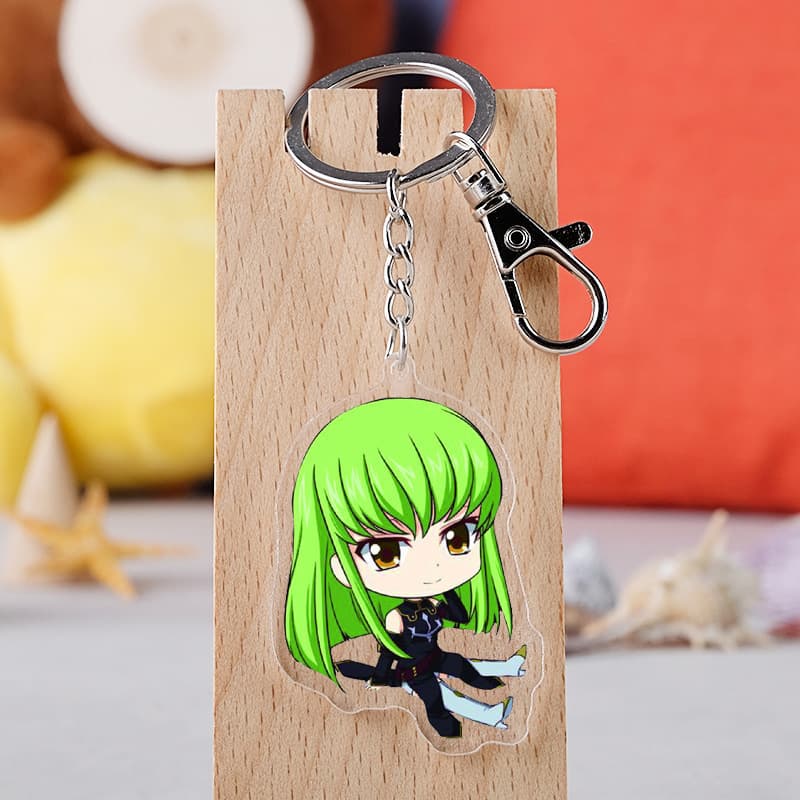 Animation Peripheral Rebel Lulu Acrylic Keychain Code Geass Transparent Pendant