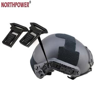 Tactical Helmet Accessories Fast Helmet Rail Buckle Adapter Goggle Strap Hook Clip Set of 2