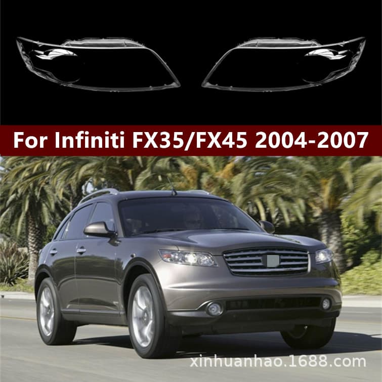 Headlight Lens Cover for Infiniti FX35 04-07 FX35 FX45 Clear Headlight Lens Front Lamp Housing