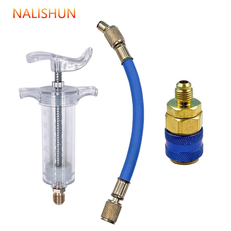 Air Conditioning Vehicle Oil Injection Dye Injection Tool Pure Liquid Oil Coolant Filling Tube