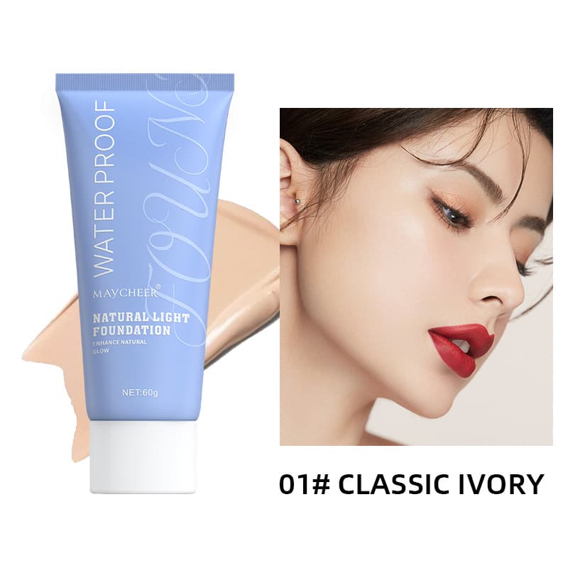 MAYCHEER Cross-Border Hot-Selling Foundation Liquid Natural Glow Waterproof Sweat-Proof Concealing Oil-Control BB Cream