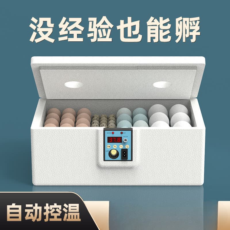 Mini Incubator Water Bed for Quail Eggs, Home Automatic Incubator Machine Smart Hatcher for Chicks, Ducks, and Geese