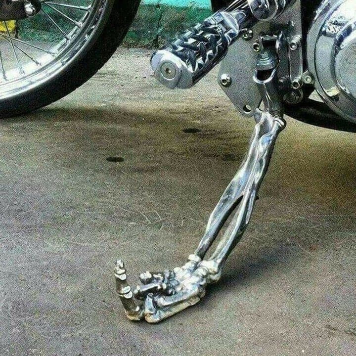 New Cross-border Creative Metal Motorcycle Stand Motorcycle Kickstands Factory Source