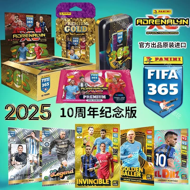 PANINI FIFA 365 Collector's Cards, 10th Anniversary Official Merchandise, Erling Haaland Football Cards