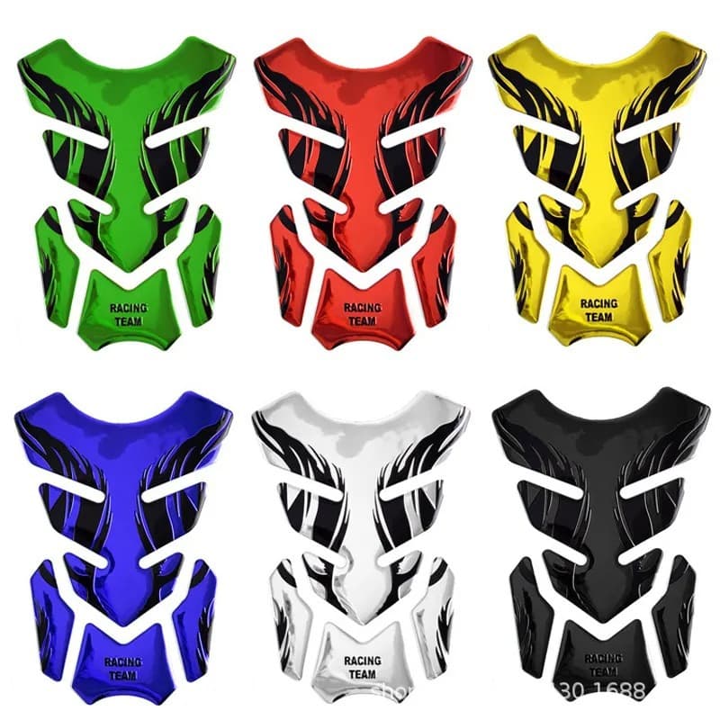 Motorcycle modified fuel tank sticker PVC soft plastic flame decoration sticker scratch sticker motorcycle fuel tank sticker fish bone label sticker