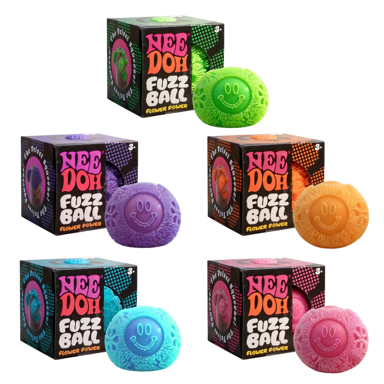 Flower Plush Toy Ball Series, Creative, Cute, Healing, Soft, Non-Sticky, Portable Office Stress-Relief Toy Ball