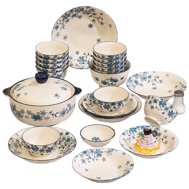 Plates for Home 2025 New High-Appearance Dinner Plates Japanese-Style Creative Ceramic Plates Premium-Feel Saucers Tableware Set
