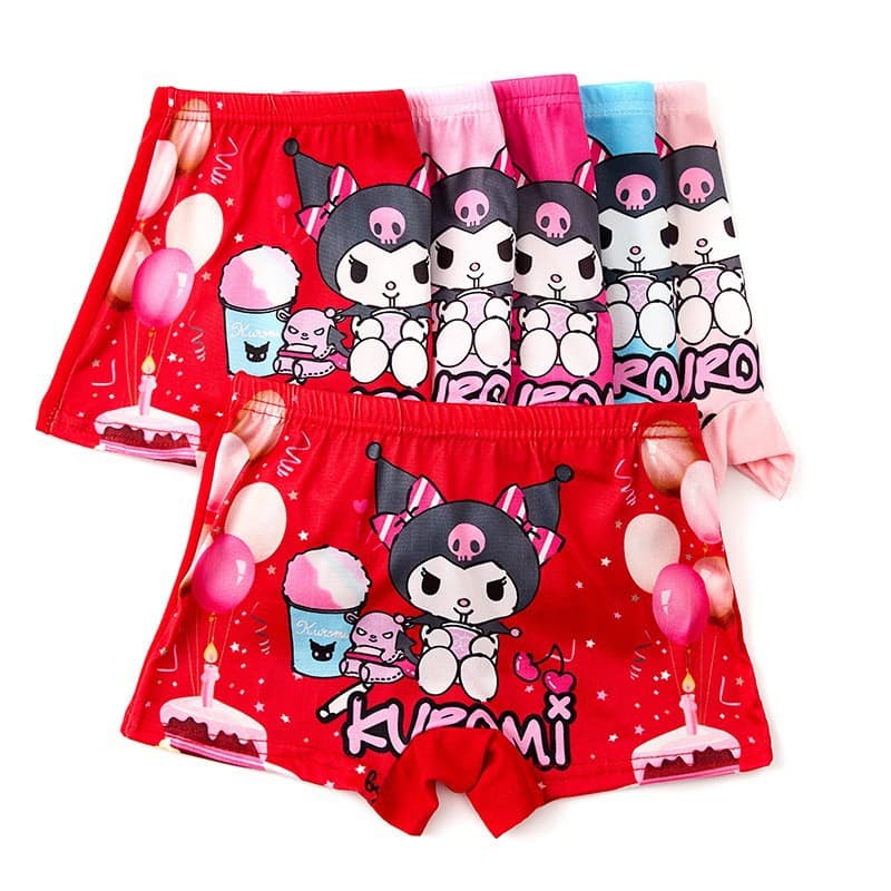 Factory Direct Cartoon Boys Children Underwear Boxer Briefs Milk Silk Small Medium Girls Boxer Shorts Export