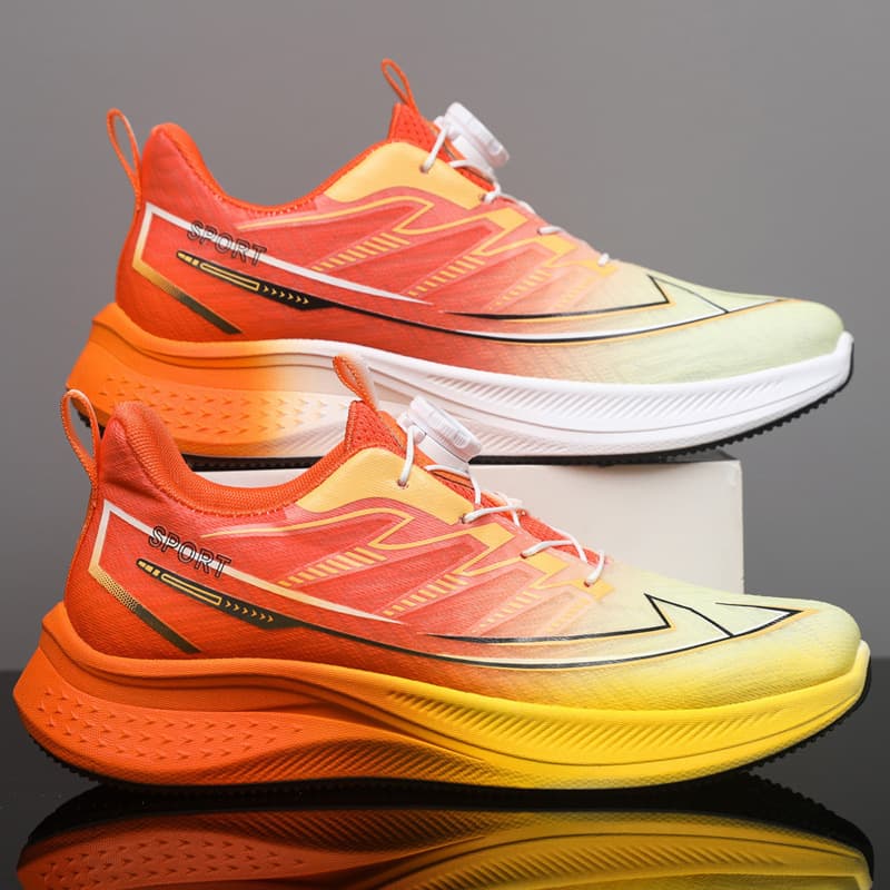 Large Size Men's Mesh Shoes Breathable Bounce Running Shoes Student Lightweight Fashion Casual Sports Shoes Cross-border Shoes for Men
