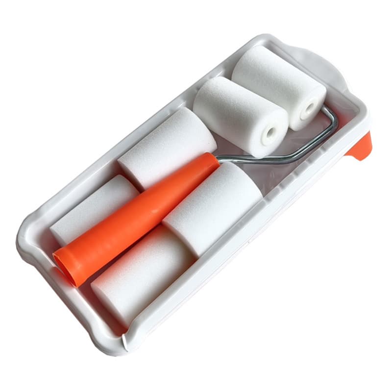 2-inch Mini Paint Roller with Disposable Tray - DIY Painting and Coating Tool
