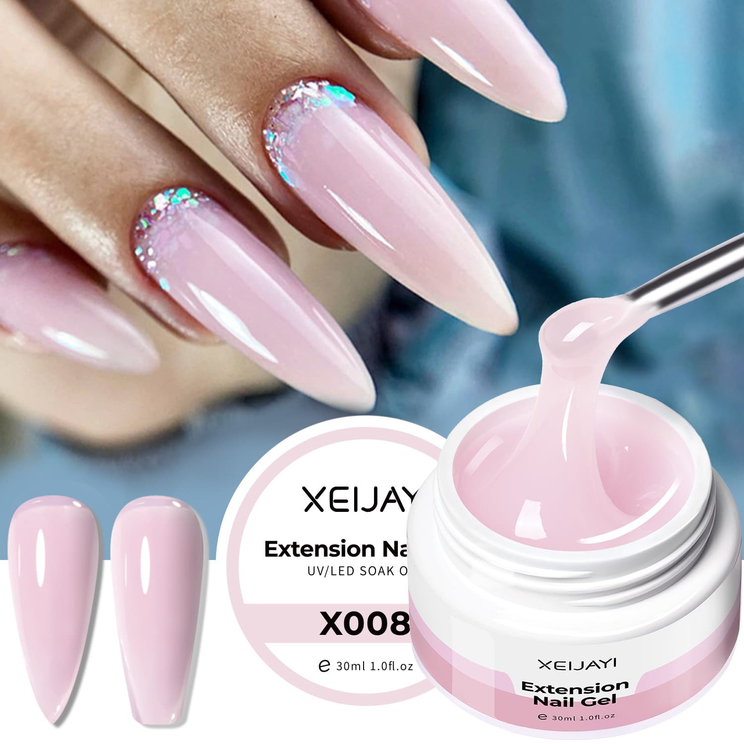 Nail Art Crystal Extension Glue Construction Shaping Nail Repair Reinforcement Extension Multifunctional Nail Art Phototherapy Glue