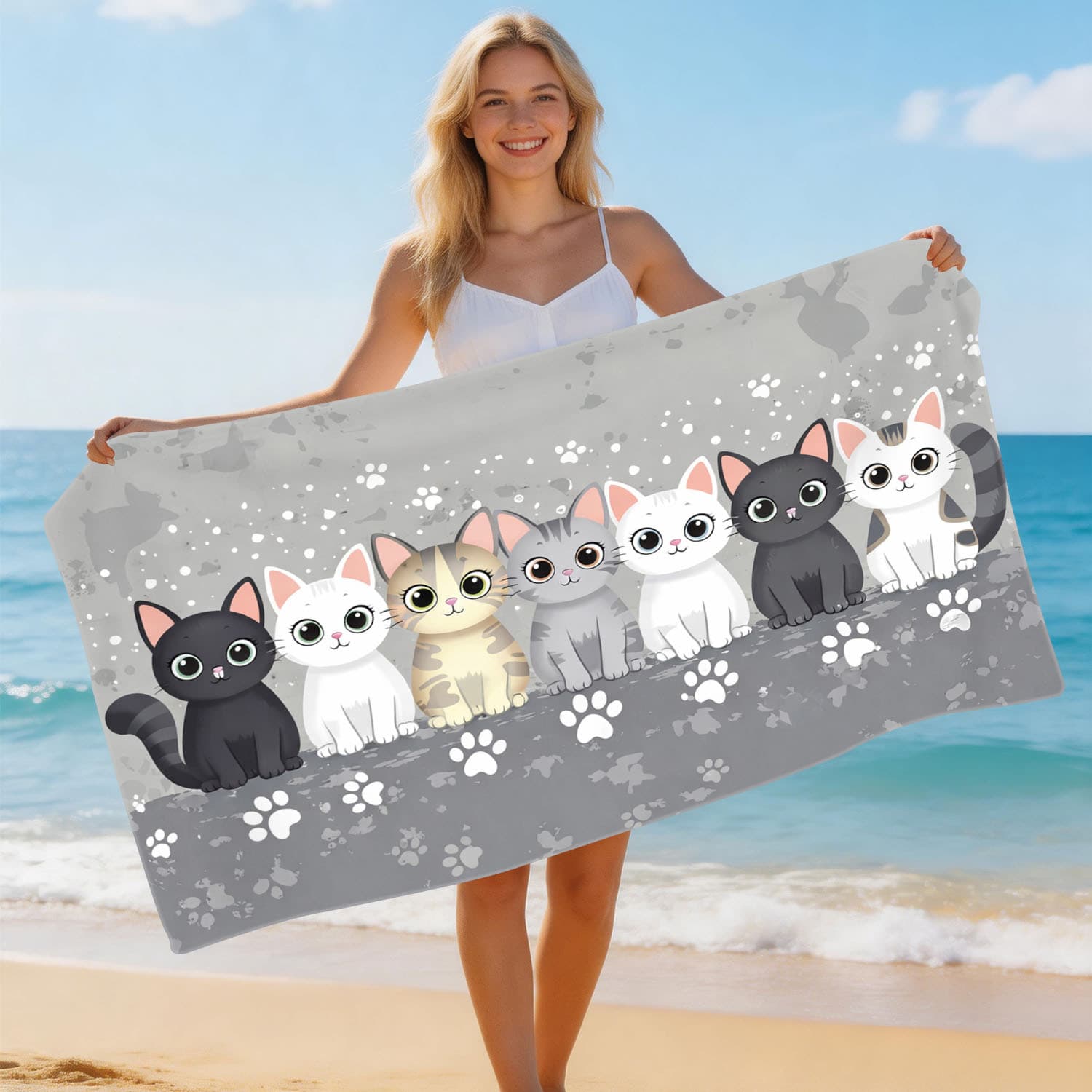 Shein urgent order beach towel, seaside beach bath towel, swimming quick-dry towel, custom with your design, drop shipping available