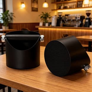 Mini Coffee Knock Box, Espresso Knock Box, Barista Coffee Grounds Container, Coffee Waste Bin, Coffee Tool Organizer