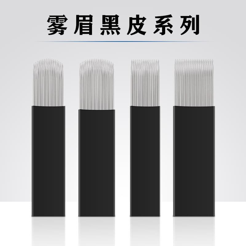 Double Row 15/17/19 Microblading Needle Cartridges, Genuine Manual Shading Needles for Semi-Permanent Eyebrow Tattoo, Tattoo Supplies Tools