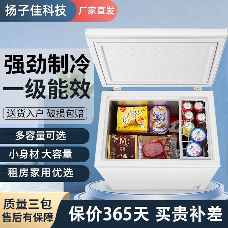 Refrigeration/Freezing Freezer Commercial/Home Use Energy Saving Large Capacity Horizontal Single Temperature Refrigerator with Free Shipping