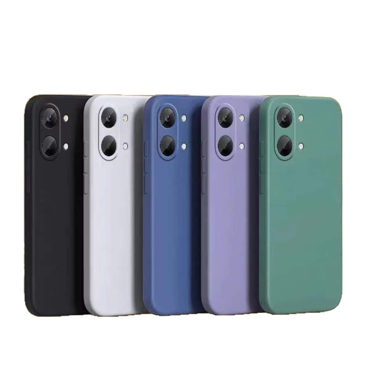 Compatible with Redmi Turbo 5 Max Phone Case, Minimalist Solid Color Magic Cube Liquid Silicone Soft Case, Full Coverage Drop Protection