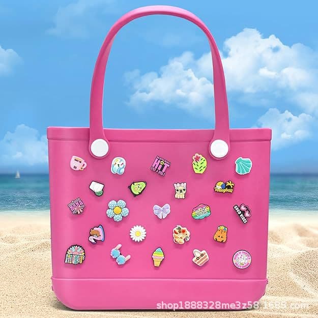 Cross-border candy jelly bag accessories pvc cartoon pattern bag accessories pendant suitable for hole beach bag decoration