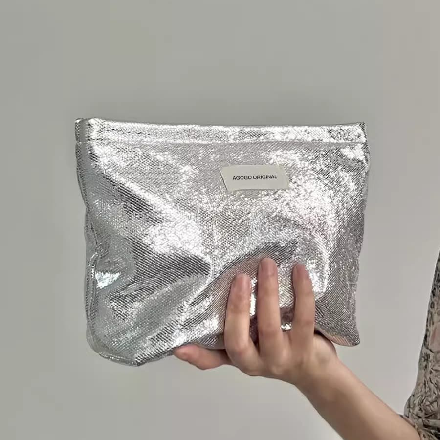 Sparkle Clutch Bag Original New Design Cosmetic Bag Large Capacity Toiletry Bag Travel Storage Organizer Simple and Portable