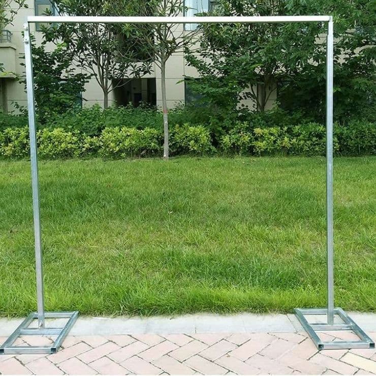 Iron Art Frame Background Stand Telescopic Rod Outdoor Wedding Curtain Stand Tulle Stand KT Board Background Bracket Wind-Resistant
