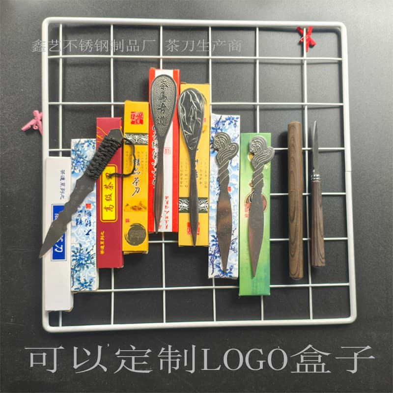 Wholesale Stainless Steel Pu-erh Tea Knife, Ancient Horse Dark Tea Knife, Tea Knife Accessories Tea Scoop, Gift with Logo