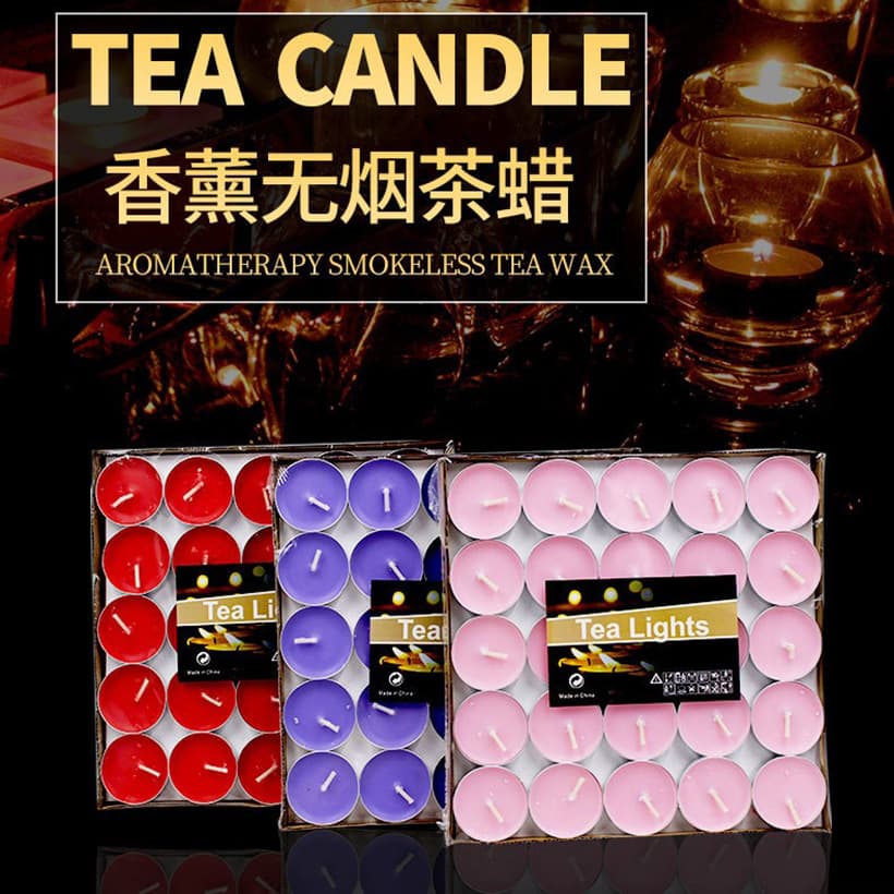 Scented candle romantic shaped birthday confession creative tea wax round ghee smokeless tea small wholesale fragrance glow