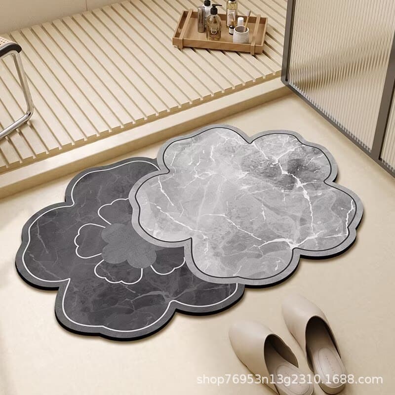 Bathroom floor mat soft diatom mud household toilet sink non-slip mat thickened carpet quick-drying bathroom foot mat