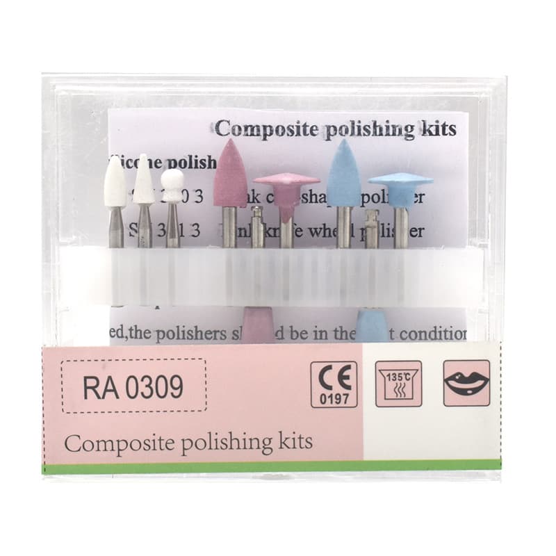Dental Polishing Burr Light-Cure Resin Polishing Set Porcelain Tooth Burr Low-Speed Contra-Angle Handpiece Burr RA0309