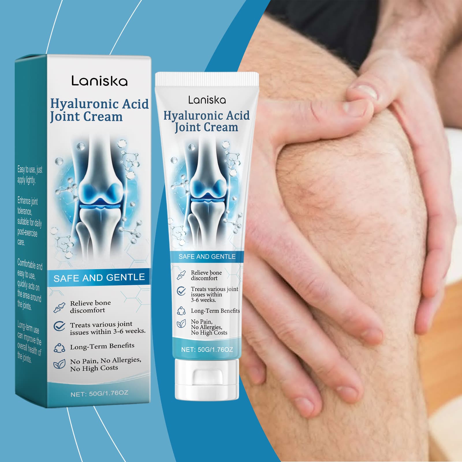 LANISKA Joint Care Cream Mild Collagen Body Care Hand and Foot Discomfort External Massage Cream