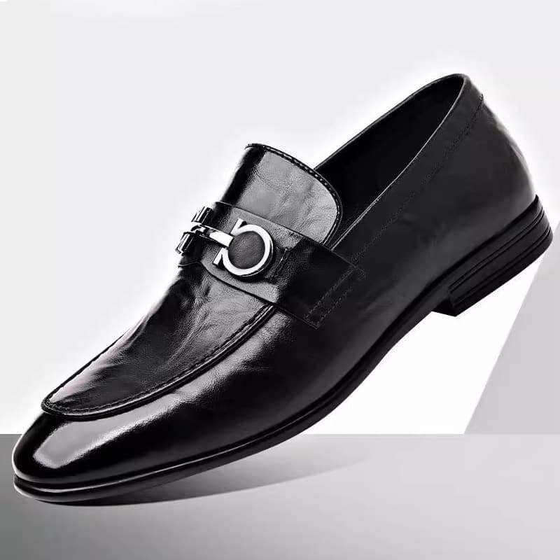 Autumn Korean Business Formal Men's Casual Leather Shoes, British Fashion Comfortable Versatile Breathable Loafers