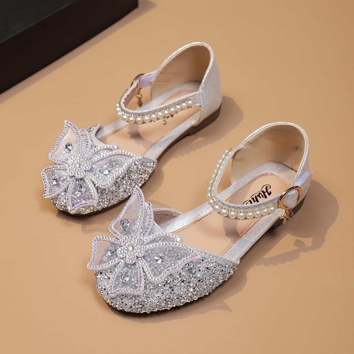 Girls' Elsa Princess Shoes 2026 Summer New Children's Leather Shoes for Girls Baby Performance Crystal Shoes Soft Sole Single Shoes