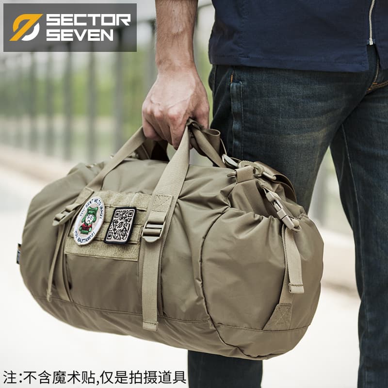 7th Zone Puffer Tactical Bucket Bag - Gym Sports Basketball Bag, Short Travel/Business Leisure Sling Handbag