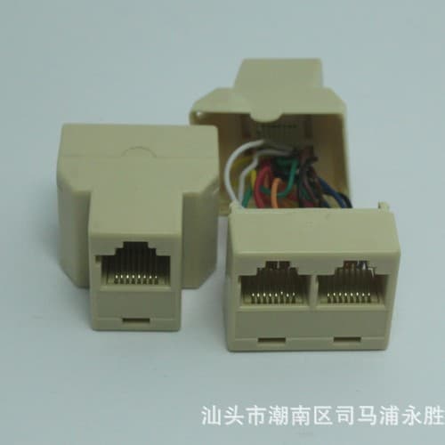 Professional manufacturer of 8P8C network tees, RJ45 tee connectors, J45 sockets, RJ45 connectors, and network sockets.