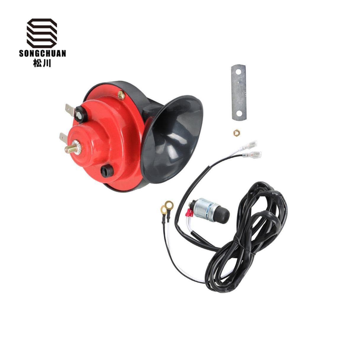 EZGO Golf Cart 12V Electric Horn Kit for Club Car, EZGO, Yamaha and Other Models