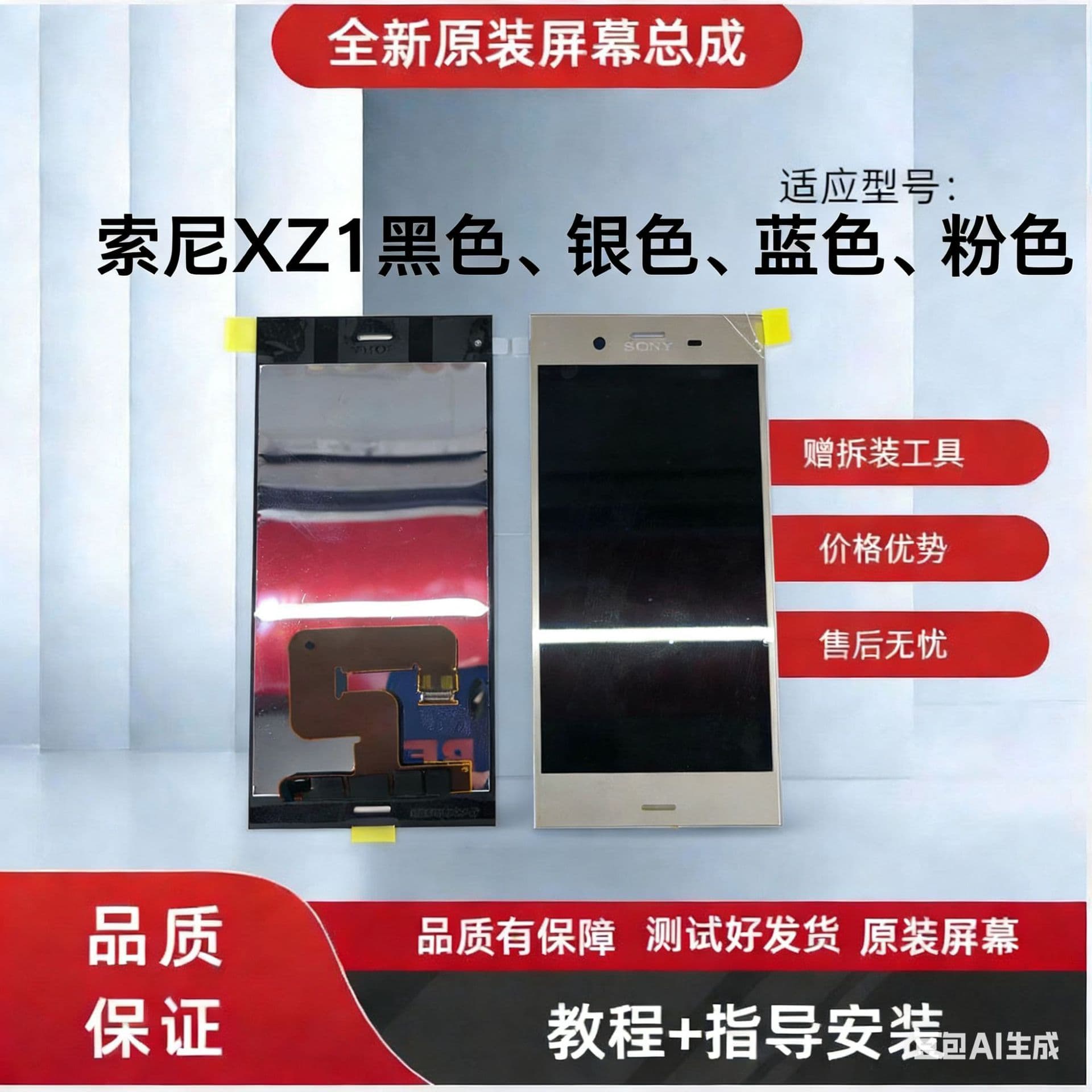 Suitable for Sony XZ1 screen assembly LCD screen G8341 G8342 mobile phone internal and external display LCD