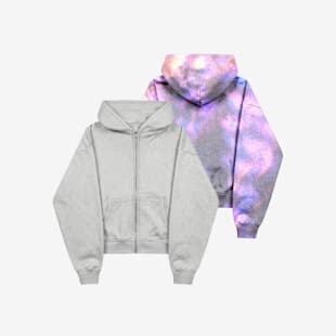 Reflective Color-Changing Zipper Loose Jacket Hoodie European and American New Unisex Versatile Hooded Cardigan Sweatshirt