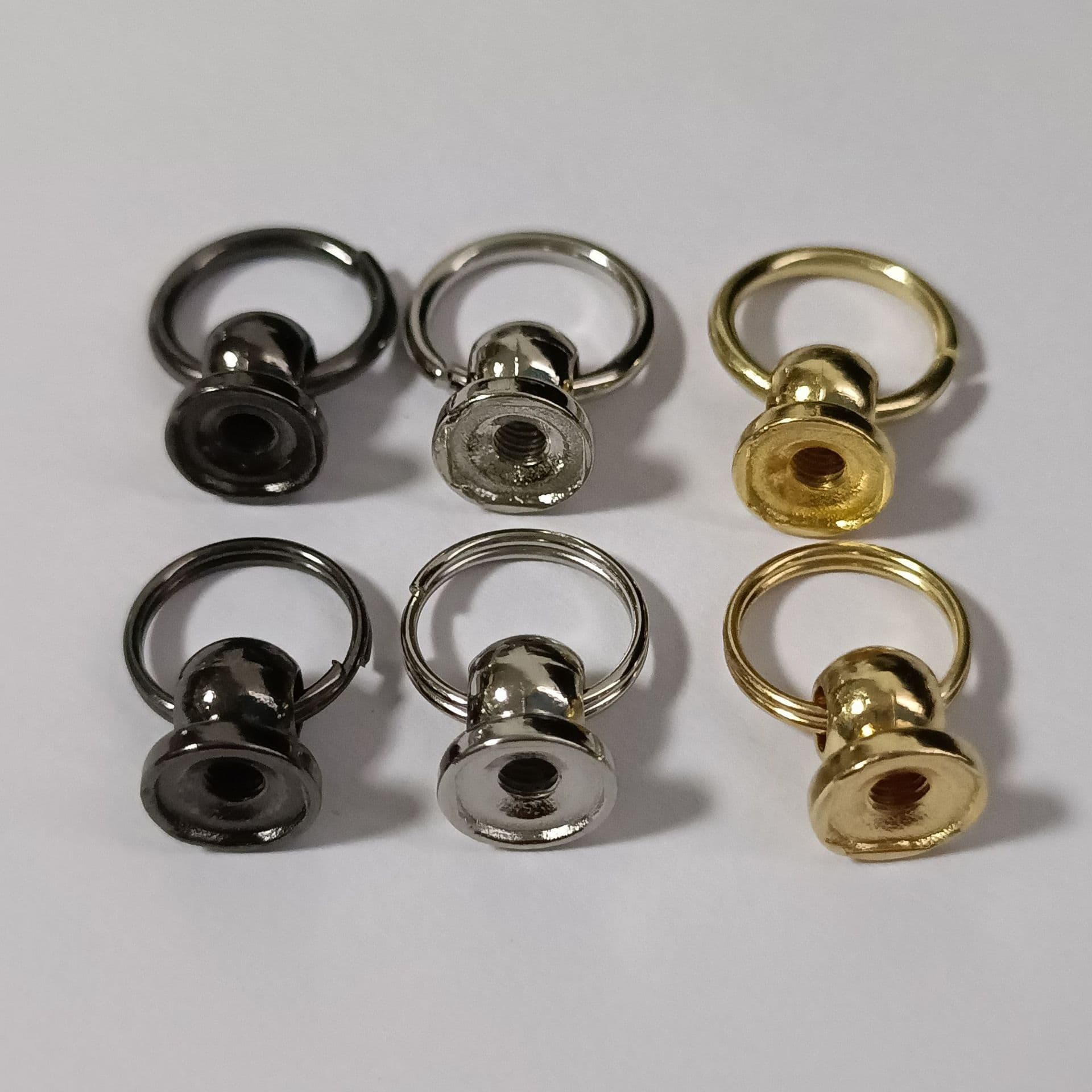 DIY Ring Nipple Stud Monk Head Phone Case Accessory Decorative Buckle Phone Strap Loop Hardware