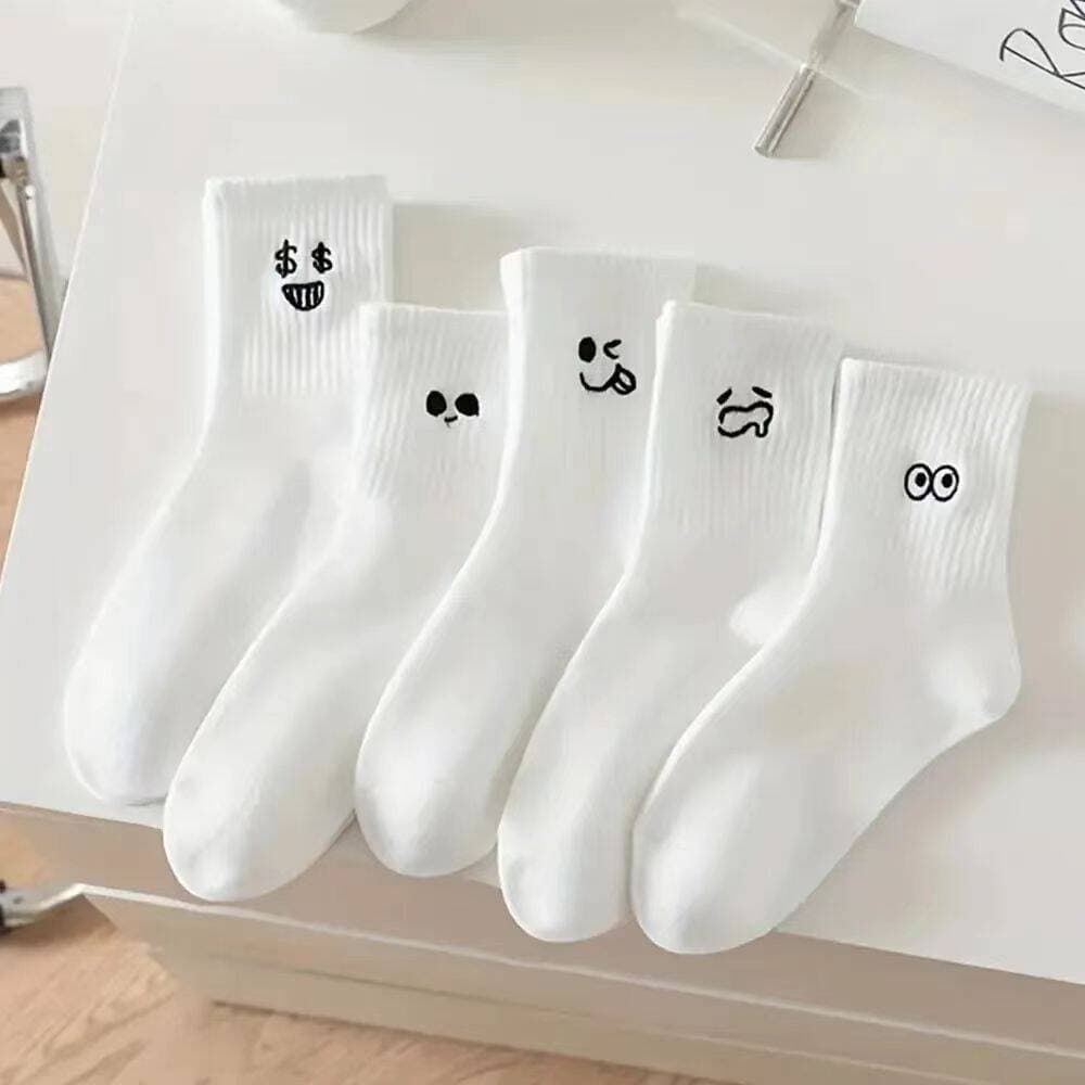 Women's Mid-Calf Socks for Spring, Autumn, and Winter, Thin Student Socks, Japanese Style, Summer Trendy White, School Sports Long Socks