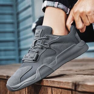 New Mesh Men's Shoes, Summer Breathable Comfortable Casual Shoes, Thick Sole Anti-Slip Shoes, Trendy Dad Shoes for Men