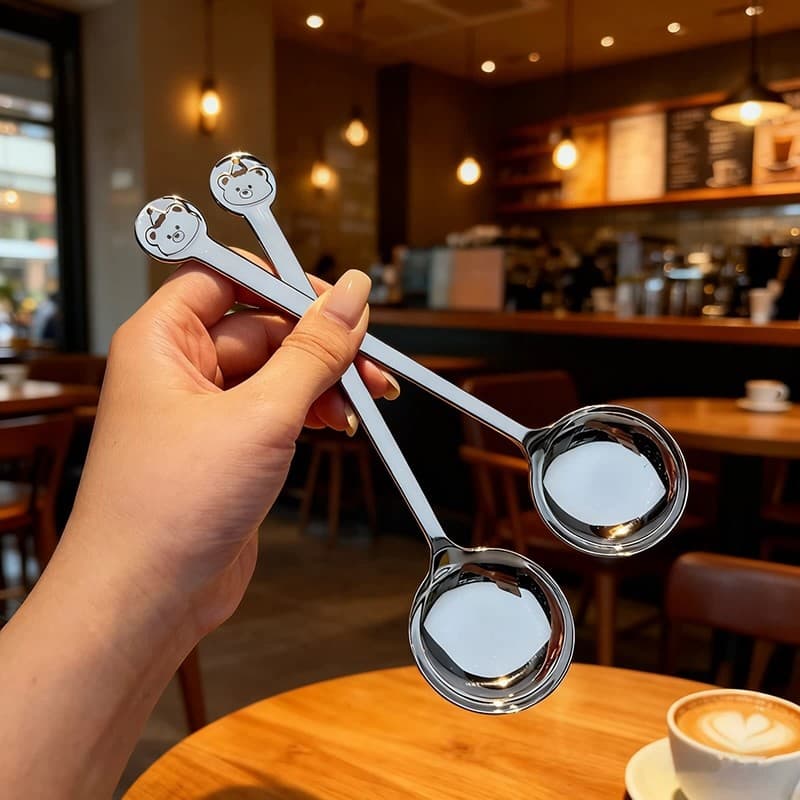 Home 304 Stainless Steel Children's Soup Spoon Long Handle Baby Eating Spoon Food Grade Spoon Meal Spoon Dessert Spoon