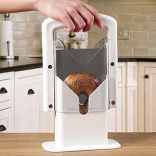 Household Bread Slicer Rack Toast Slicing Aid Bagel Slicer Baking Mold Multi-functional