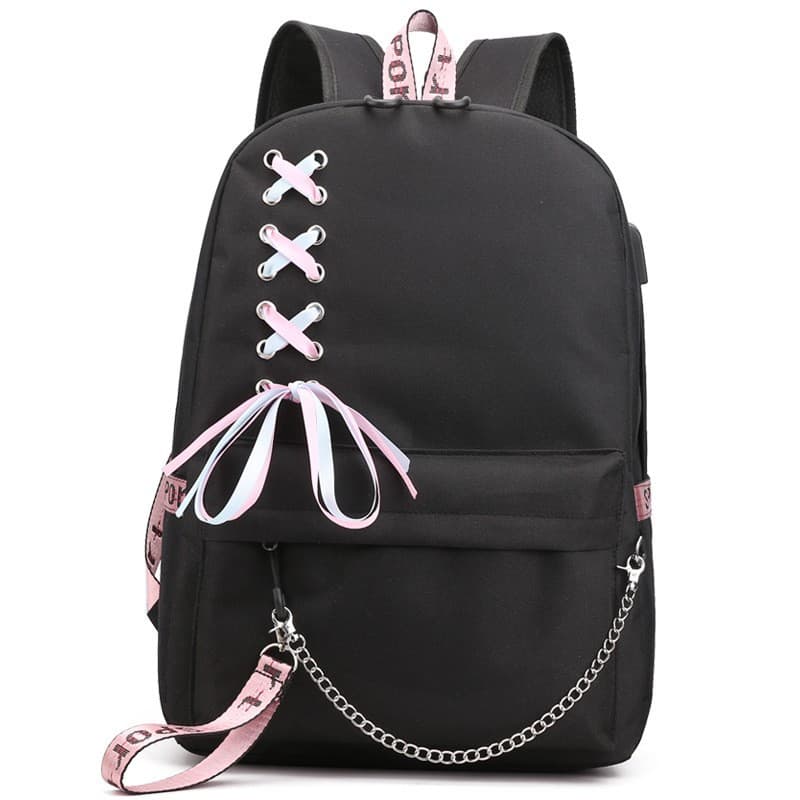 Cross-border Computer Backpack New Large Capacity Casual Oxford Cloth Backpack Schoolbag Collegiate Style Middle School Student Travel Bag