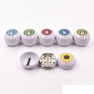 New Funny Eyeball Herb Grinder 3-Layer Metal Eye Grinder Halloween Creative Eye-Shaped Grinder