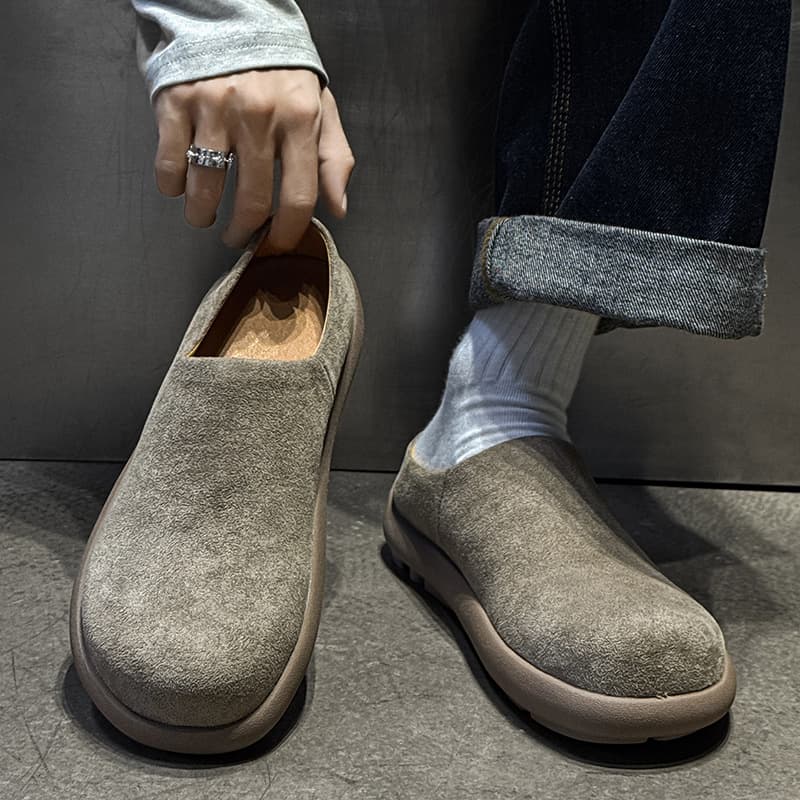 Closed-Toe Half-Slip Shoes Unisex Autumn/Winter New Style Casual Birkenstock Couples Leisure Slippers 45225-H