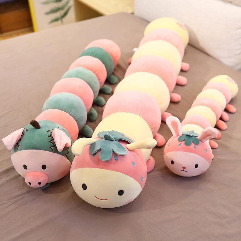 Caterpillar Plush Toy Cute Long Baby Pillow to Soothe Baby Sleeping Sleep Doll Doll