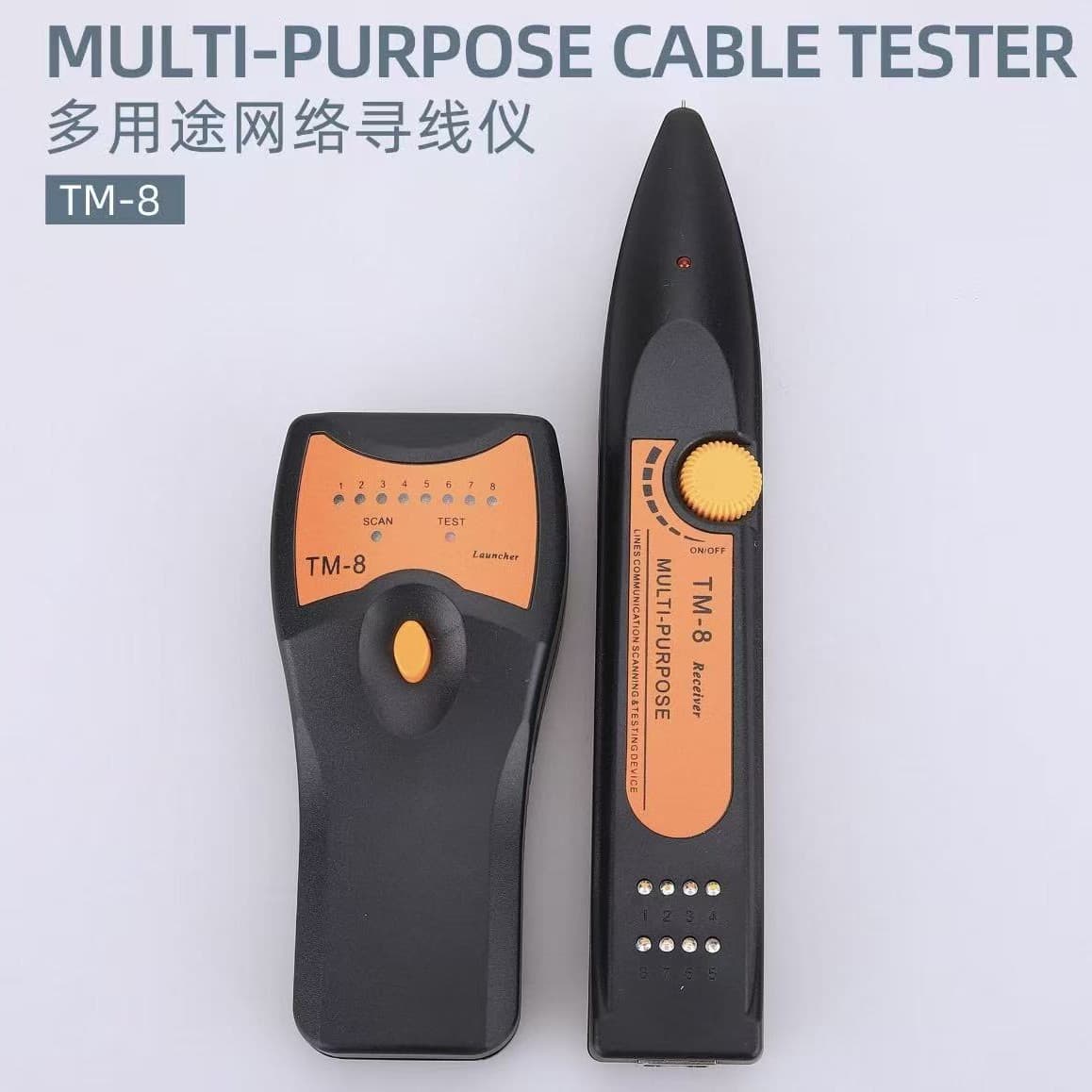 KELUSHI Fiber Optic Tracer TM-8 Network Cable Tester Multifunctional Communication Network Line Tester