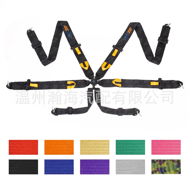 Wholesale Custom 3-Inch 6-Point Racing Harness Quick Release SFI FIA Approved Car Modified Seat Belt