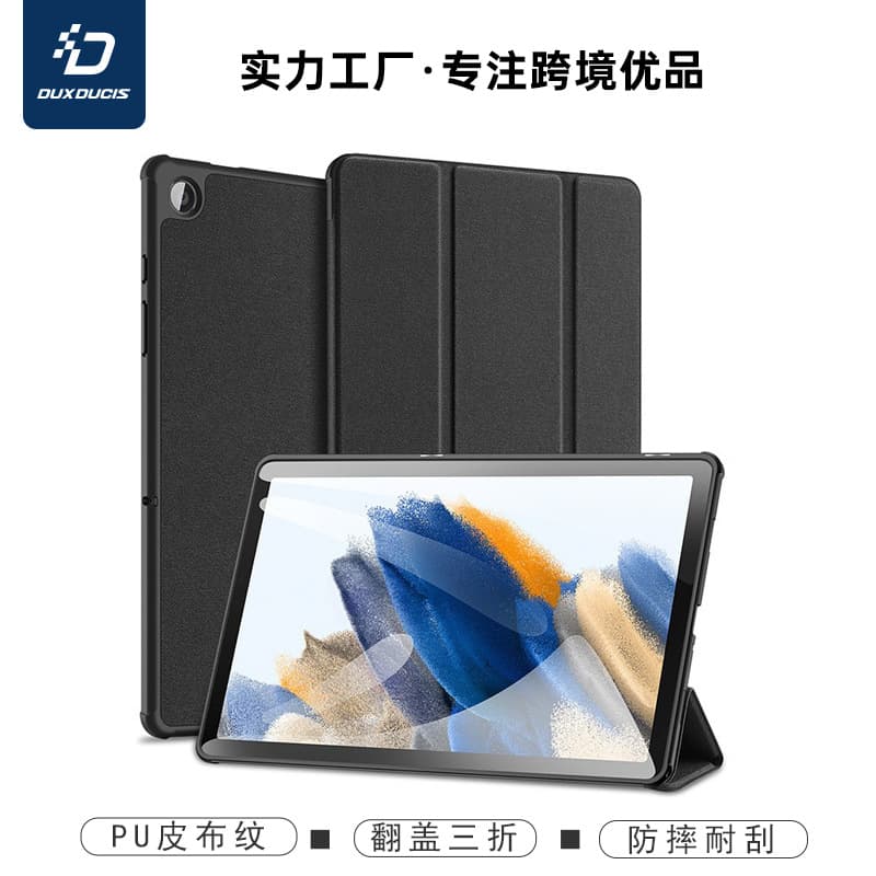 DUX DUCIS Samsung Tab A9 Plus Protective Case Full Cover Three Fold Scratch Resistant Leather Cover for Tablets Business Style
